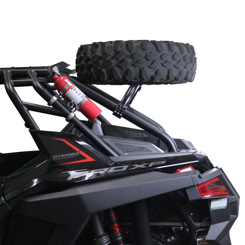 Factory UTV Polaris RZR Pro XP “Above The Roof” Dual Clamp Spare Tire