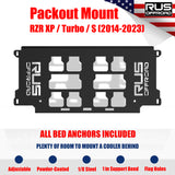 RUS Offroad Milwaukee Packout Mount for 2014-2023 Polaris RZR XP / XP Turbo / Turbo S