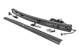 Rough Country 50 Inch Black Series LED Light Bar Curved | Dual Row | Cool White DRL