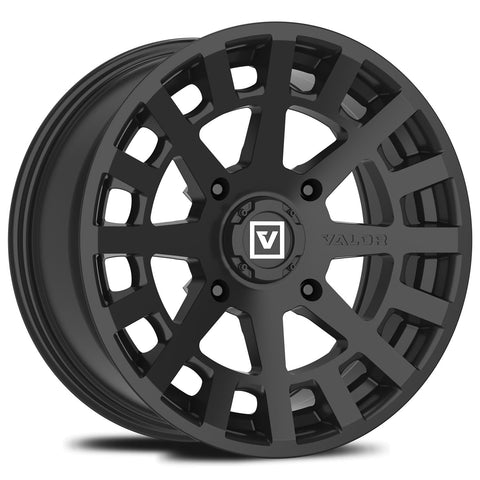 V04 14X7 +15MM 4X110 SATIN BLACK