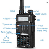 BAOFENG UV-5R 8Watt Ham Radio Handheld Long Range UHF/VHF Radio