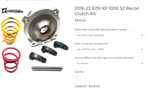 AA 2016-23 RZR XP 1000 S2 Recoil Clutch Kit - Custom Config