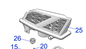 Polaris OEM Intake Bezel Assembly, Left, Part 2637232