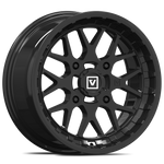 V03 15X7 +25MM 4X137 GLOSS BLACK