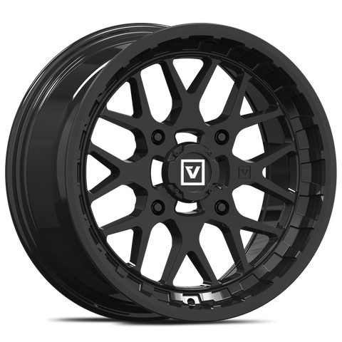 V03 15X7 +25MM 4X137 GLOSS BLACK