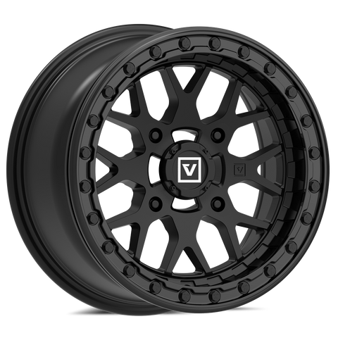 V07 15X7 +25MM 4X156 SATIN BLACK