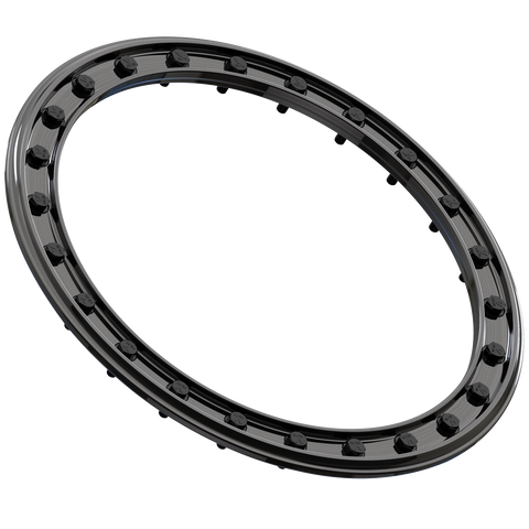 15" R1 BEADLOCK RING - BRUSHED GUNMETAL