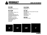 ASSAULT INDUSTRIES LIGHT BAR BRACKET KIT (UNIVERSAL)